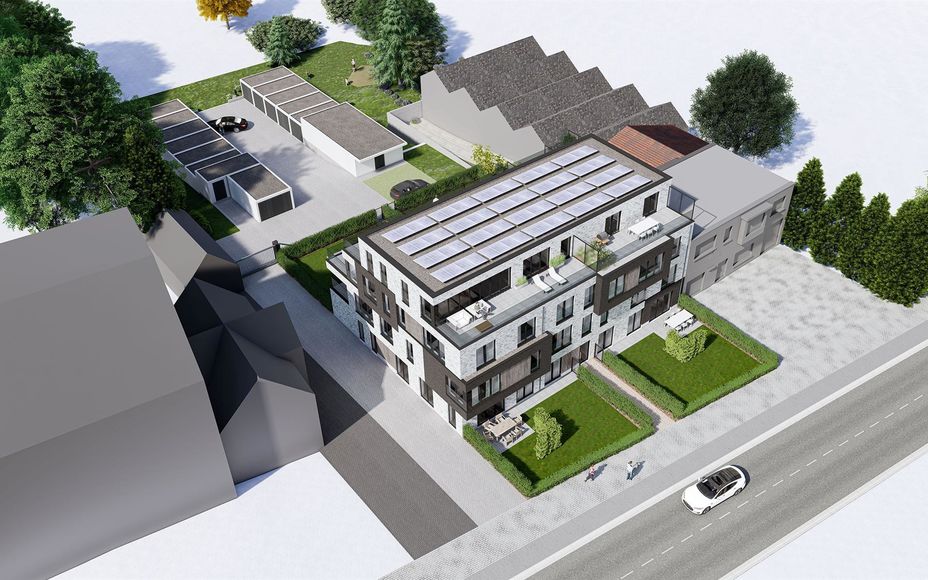 Nieuwbouwproject HORTUS: een architecturaal pareltje

Op een topligging in Ninove wordt binnenkort dit schitterend appartementsgebouw opgetrokken;

GELIJKVLOERS:
4 gelijkvloerse appartementen met 2 slaapkamers met privétuinen

EERSTE VERDIEPING:
3 appart