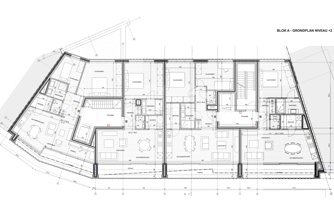 Plan 2de VD Blok A