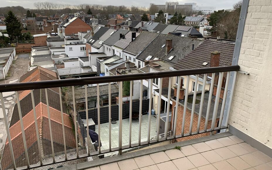 Leemans Real Estate vous propose ce charmant appartement en plein centre d'Alost. Sa situation centrale permet d'accéder facilement aux commerces, écoles, installations sportives et transports en commun. L'appartement comprend un spacieux hall d'entrée