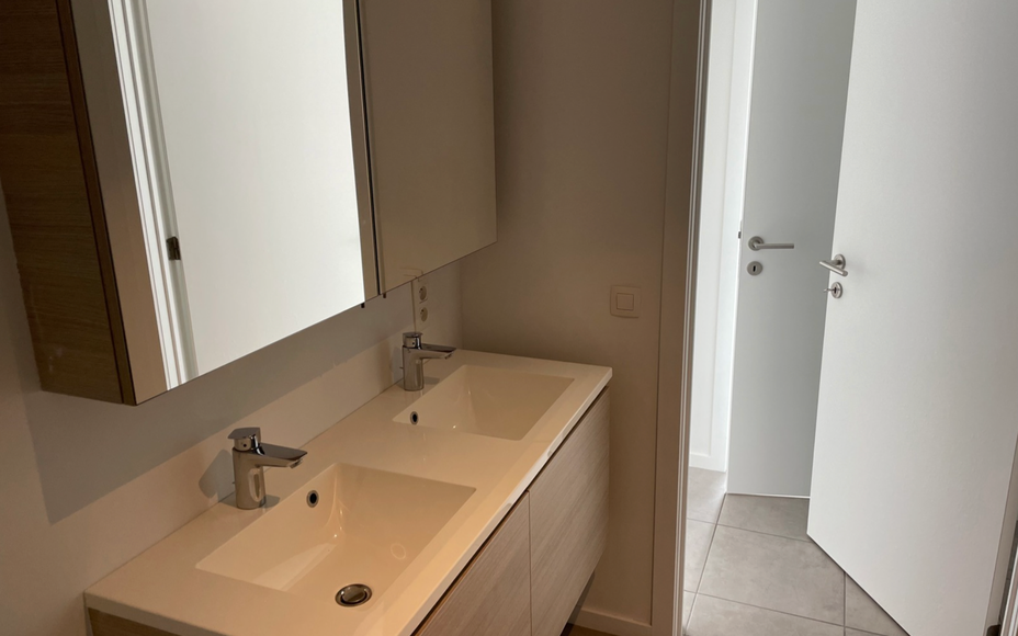 Leemans Real Estate vous propose ce charmant appartement T3 (2 chambres) au troisième étage, idéalement situé au cœur de Denderleeuw. Son emplacement central vous permet d'accéder facilement à pied aux commerces, à la gare, aux transports en commu