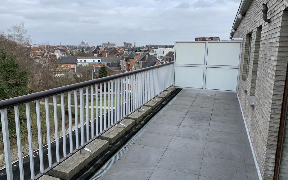 Leemans Immobilïen biedt u dit karaktervol appartement aan in het centrum van Aalst. Door de centrale ligging zijn winkels, scholen, sportstructuur en openbaar vervoer zeer nabij. Het appartement is als volgt ingedeeld: een ruime inkomhal met vestiare , 