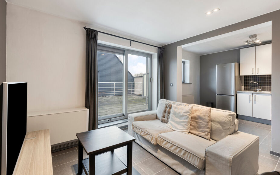 Instapklaar appartement met terras en garage in het centrum van Ninove
Bent u op zoek naar een volledig instapklaar appartement op een toplocatie in Ninove? Dan is dit aanbod van Leemans Immobiliën zeker het ontdekken waard.
Dit verzorgd appartement is g