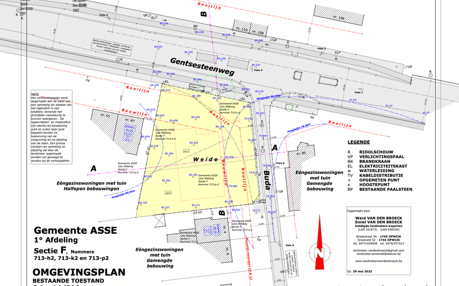 Terrain constructible mitoyen à vendre à Asse – Situation centrale !
Leemans Real Estate vous propose ce terrain constructible de 5,30 m² (Lot 1), idéalement situé dans un quartier central d'Asse. Ce terrain est idéal pour la construction d'une ma