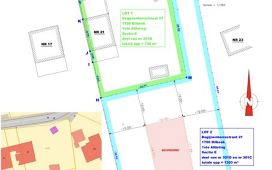 LEEMANS IMMOBILIËN vous propose ce terrain constructible pour une maison individuelle. Le lot est en 2ème ordre de construction et a une superficie de 13a 03ca. Le terrain est situé dans la zone intérieure derrière la Begijnenborrestraat. La zone con