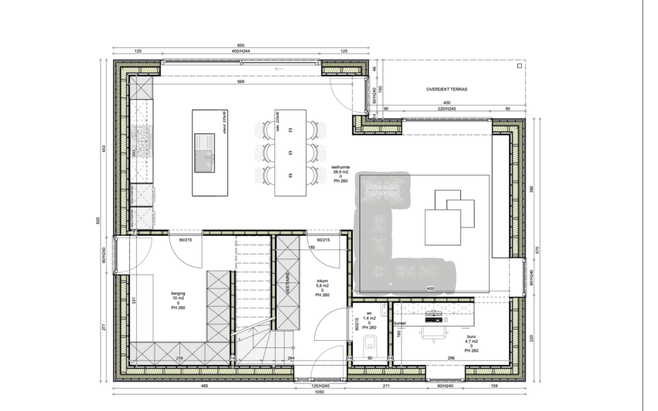 Leemans Real Estate vous propose cette maison neuve située en zone rurale à Asse. Des plans de construction sont déjà en cours pour une villa moderne et élégante d'une surface habitable de +/- 160,20 m².
Largeur façade GV et 1er étage : 10,50m (l